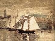 Winslow Homer Glastre Bay Yacht Spain oil painting artist